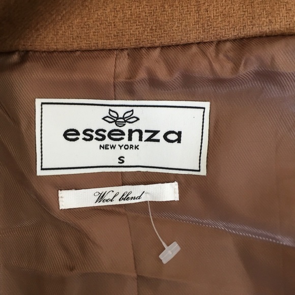 NWT Essenza Hooded Wool Coat. Size S - Picture 6 of 7